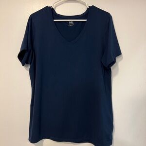 Athletic Works Blue Short Sleeve Relaxed Fit T-Shirt